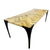 Sustainable Design tafel gemaakt van visgraat pallethout. Stalen onderstel gemaakt van gerecycled materiaal - Tolhuijs